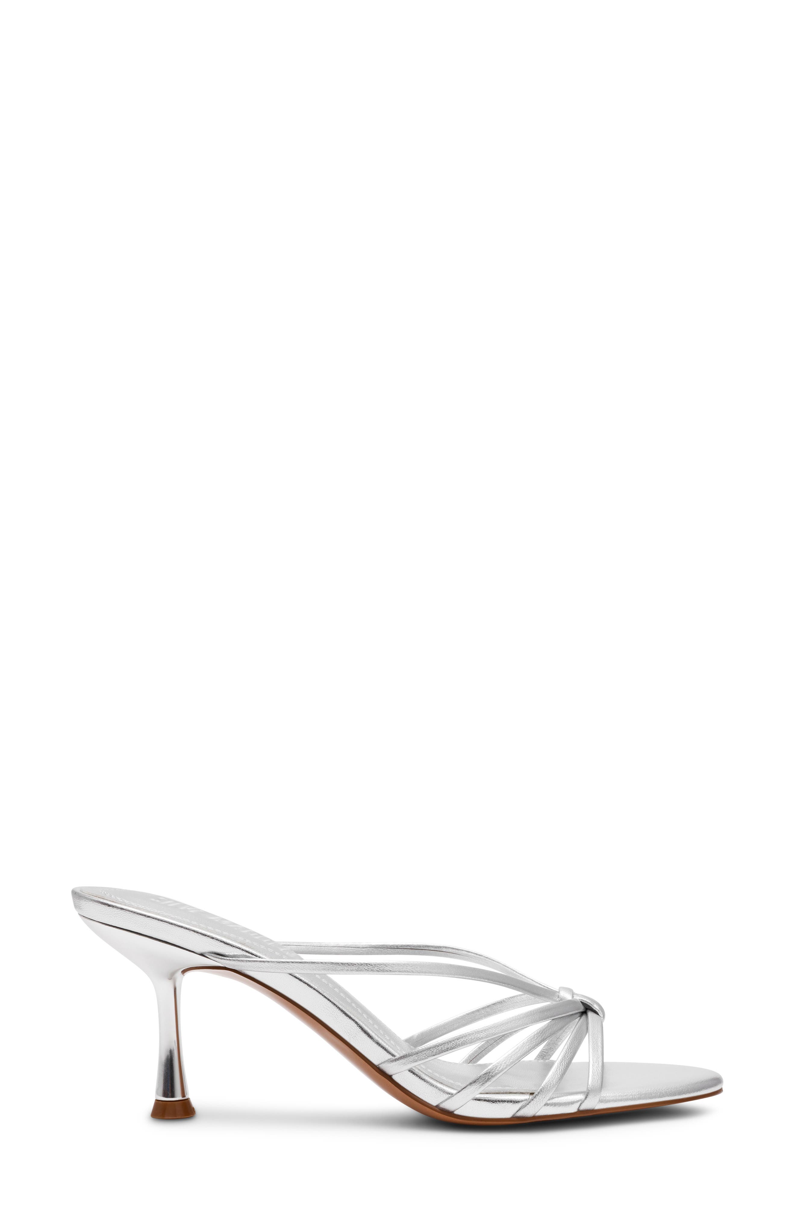 Steve Madden Edna Slide Sandal, Alternate, color, Silver