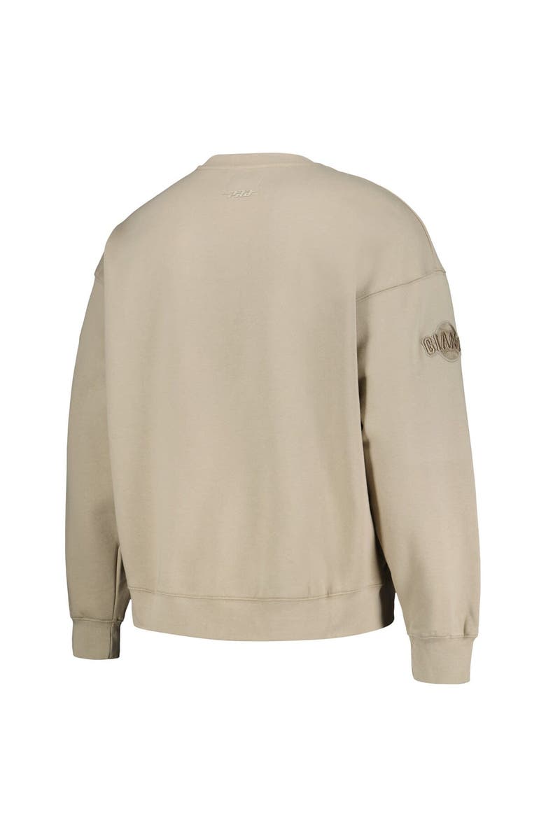 PRO STANDARD Men's Pro Standard Pewter San Francisco Giants Neutral Drop Shoulder Pullover Sweatshirt, Alternate, color, Pewter