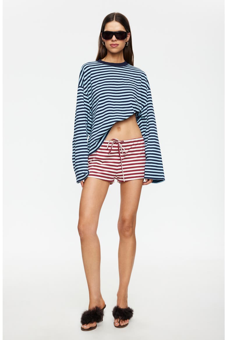 Bloom Stripe Top, Alternate, color, NAVY SEA STRIPE