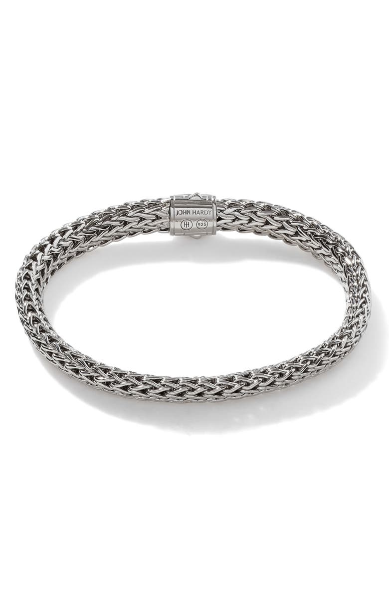 John Hardy Icon Bracelet, Sterling Silver, Pavé, 6.5mm, Alternate, color, 