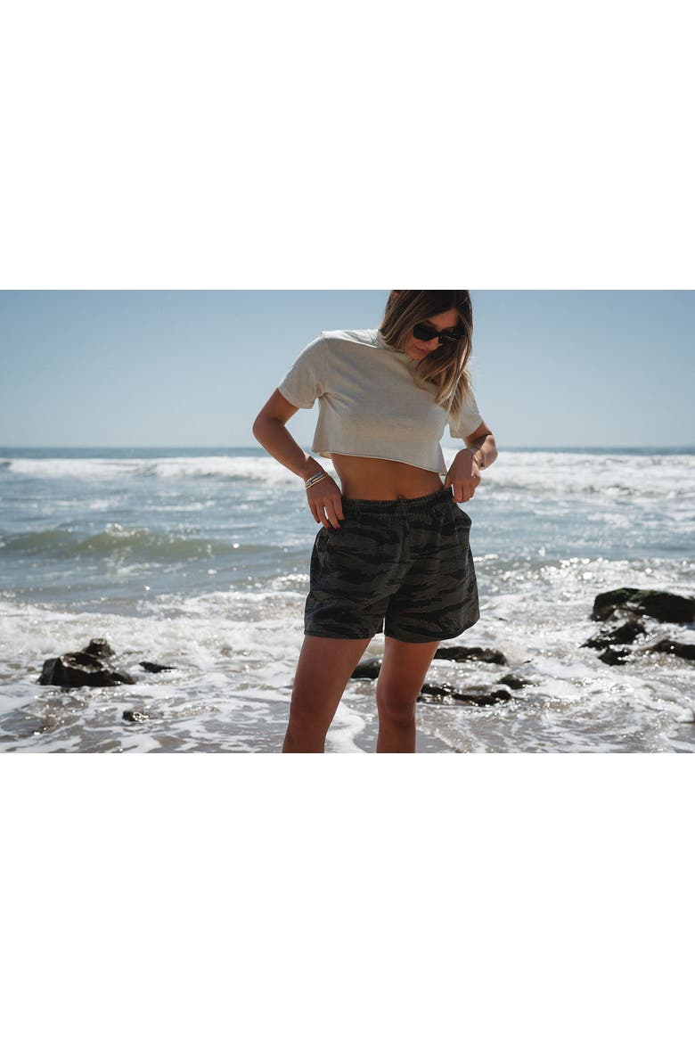 Gender Inclusive Camo Day Shorts, Alternate, color, Ocean Tiger Camo