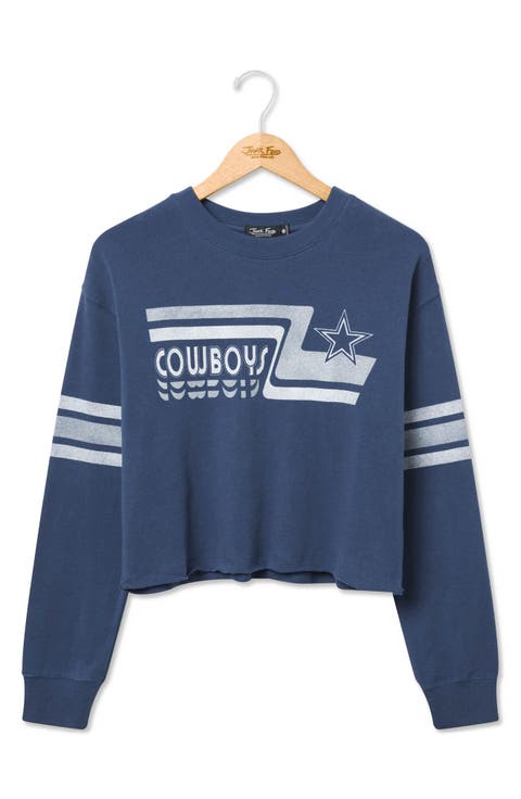 Cowboys Retro Graphic Cropped Sweatshirt