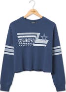 Junk Food Cowboys Retro Graphic Cropped Sweatshirt