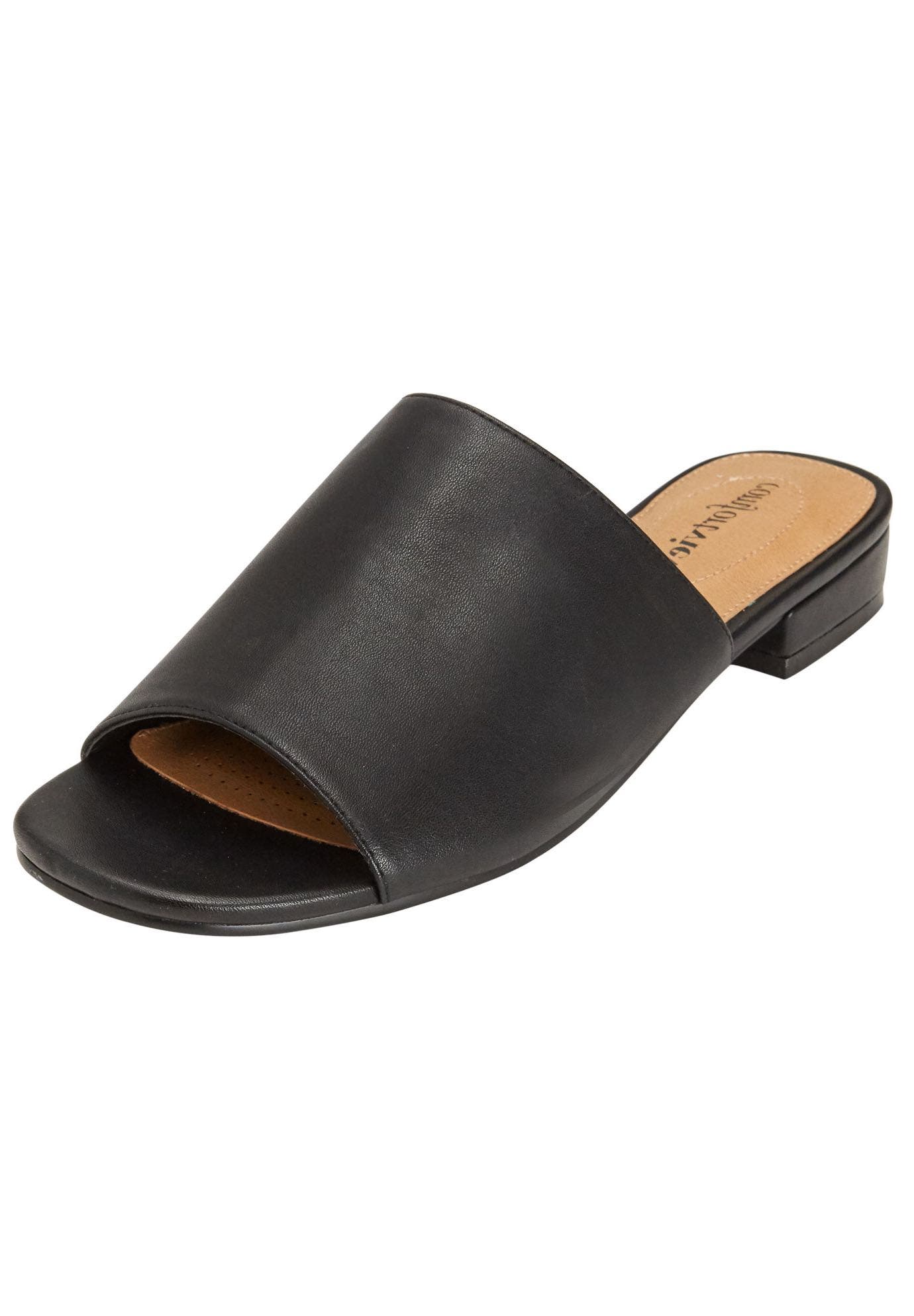 Comfortview The Sola Slip On Mule, Main, color, Black