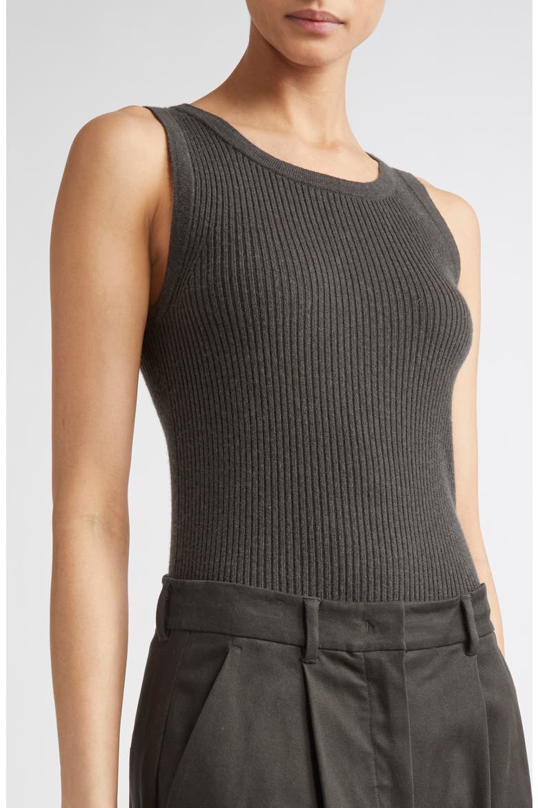 Cipro Wool & Cashmere Sweater Tank, Alternate, color, GREEN