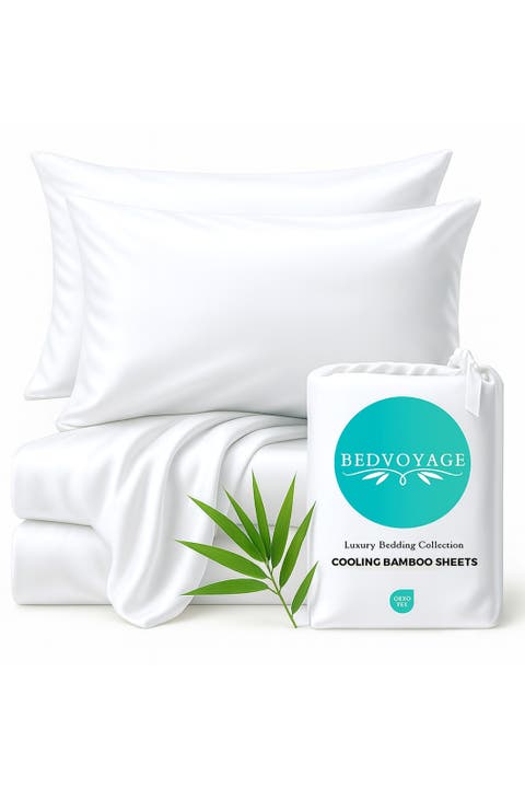 Luxury 100% Viscose Cooling Bed Sheet Set