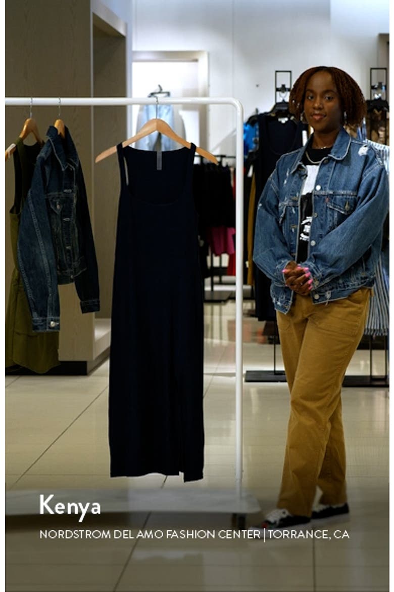 Featherweight Getaway Split Hem Midi Dress video