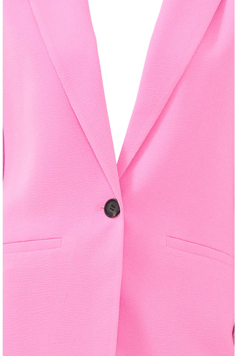 Ruched Sleeve Blazer, Alternate, color, BRIGHT PEONY