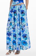 Desigual Floral Drawstring Maxi Skirt