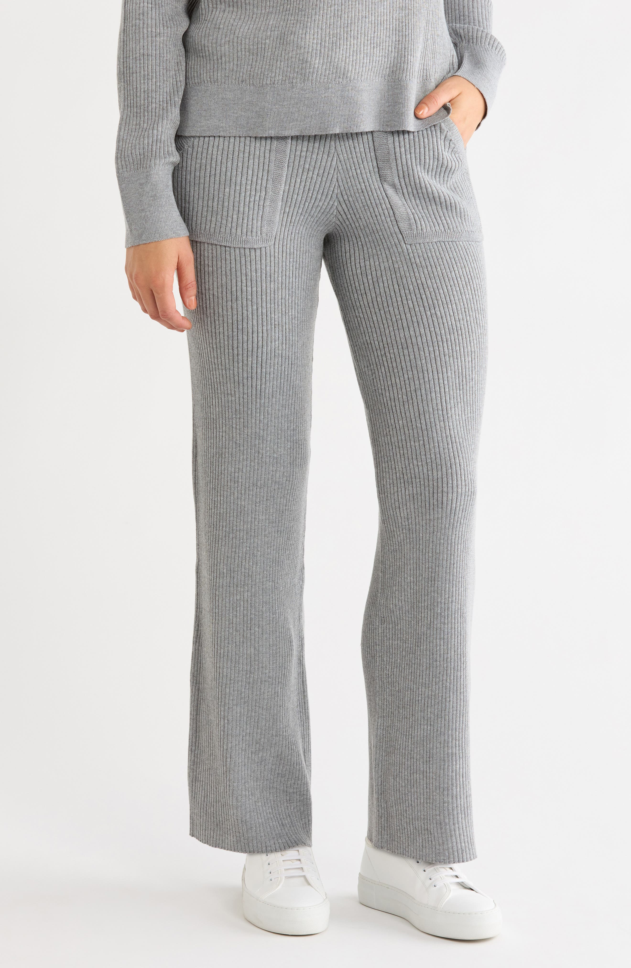 Georgie Rib Knit Wide Leg Pants
