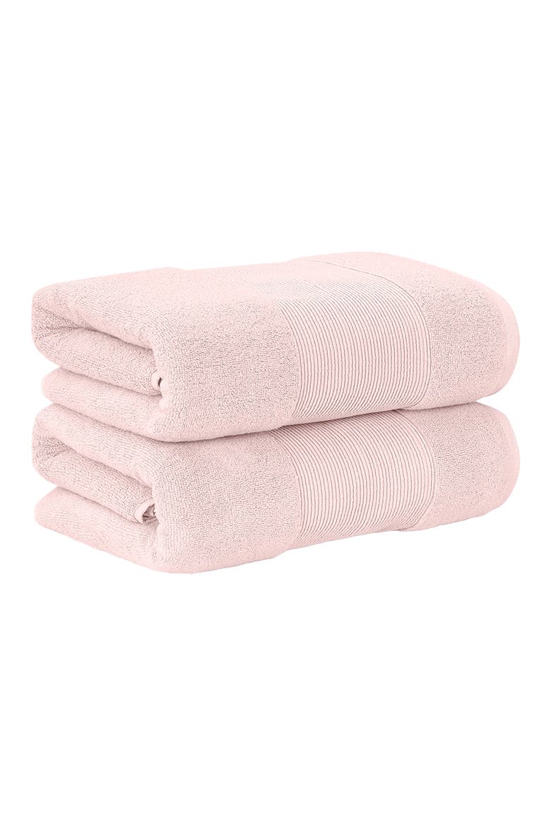 Air Cloud Oversized Bath Sheet - Set of 2 - White, Alternate, color, BLUSH