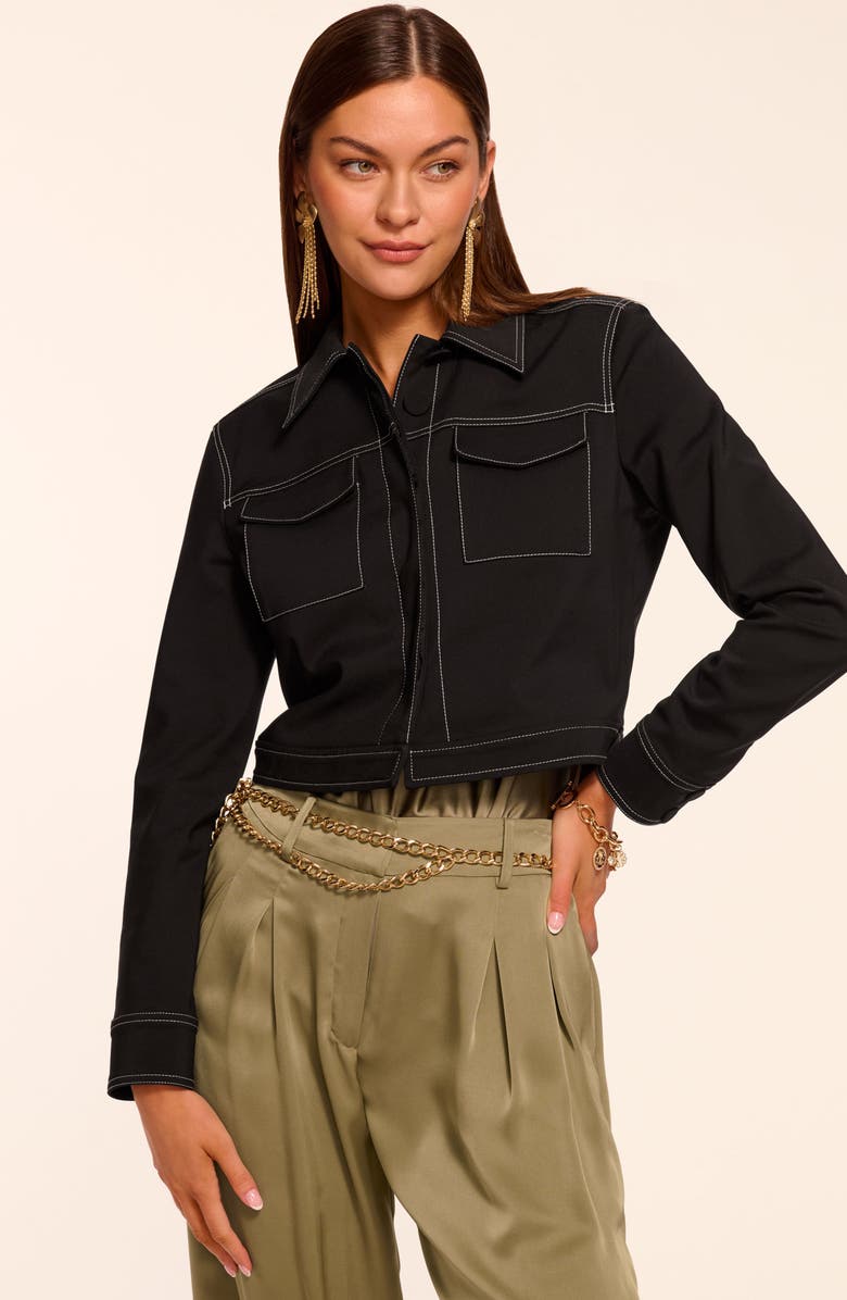 Ramy Brook Marrie Topstitch Jacket, Alternate, color, 