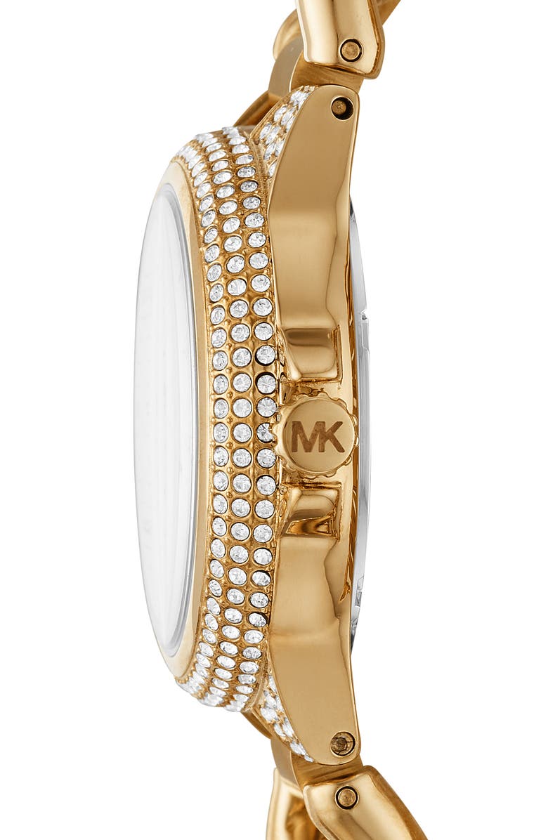 Michael Kors Camille Pave Chain Bracelet Watch, 34mm, Alternate, color, 