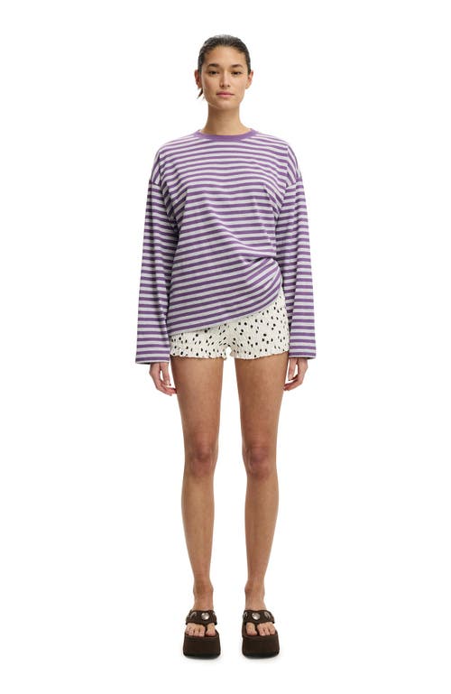 Cotton On Oversized Boxy Long Sleeve Tee In Multi