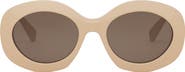 CELINE Triomphe 54mm Round Sunglasses