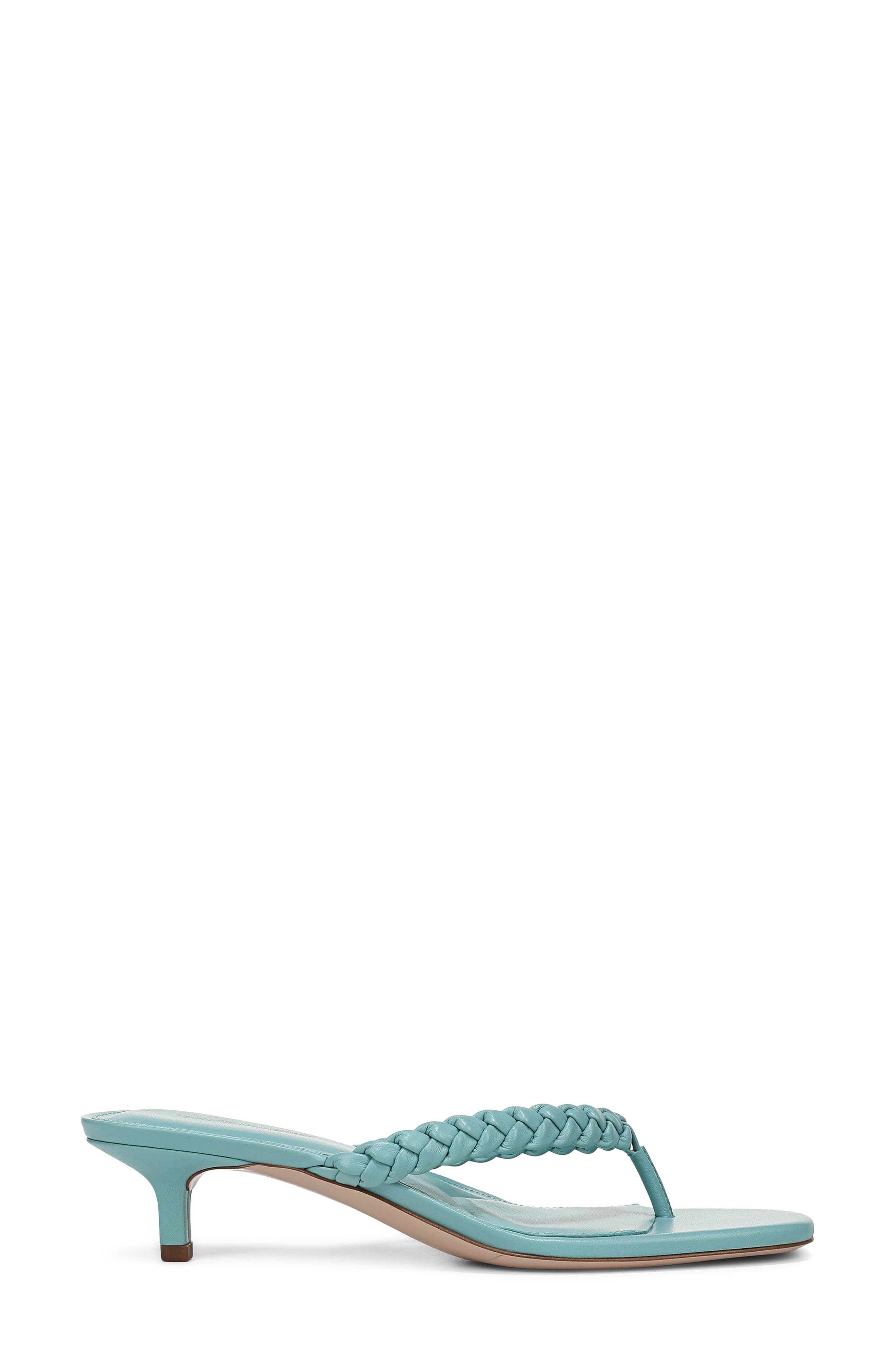 Sutton Kitten Heel Sandal, Alternate, color, AQUA HAZE