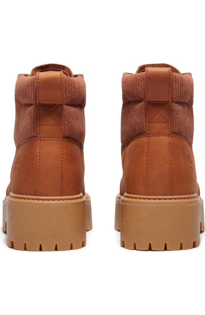 Timberland Stone Street Platform Boot, Alternate, color, Rust Full Grain