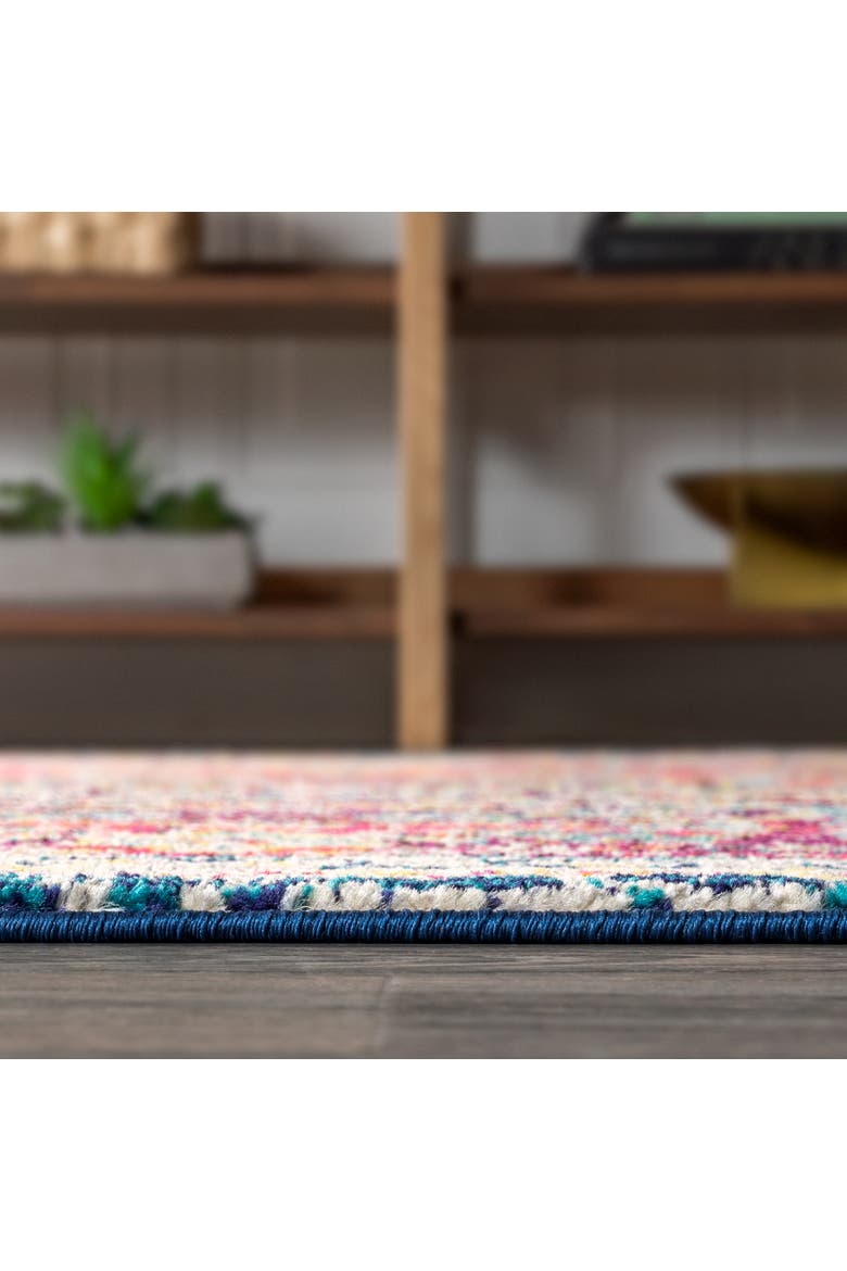 Bohemian FLAIR Boho Vintage Medallion Area Rug, Alternate, color, Cream/Orange