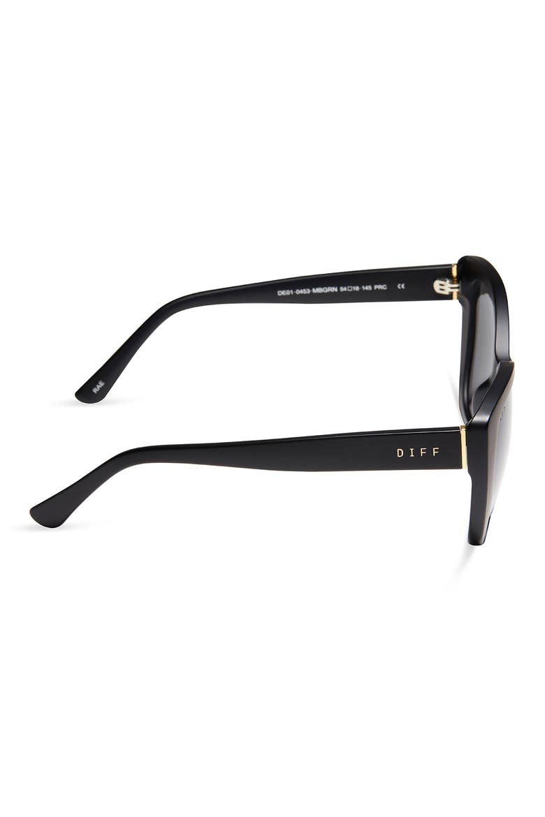 54mm Square Sunglasses, Alternate, color, MATTE BLACK GREY LENS