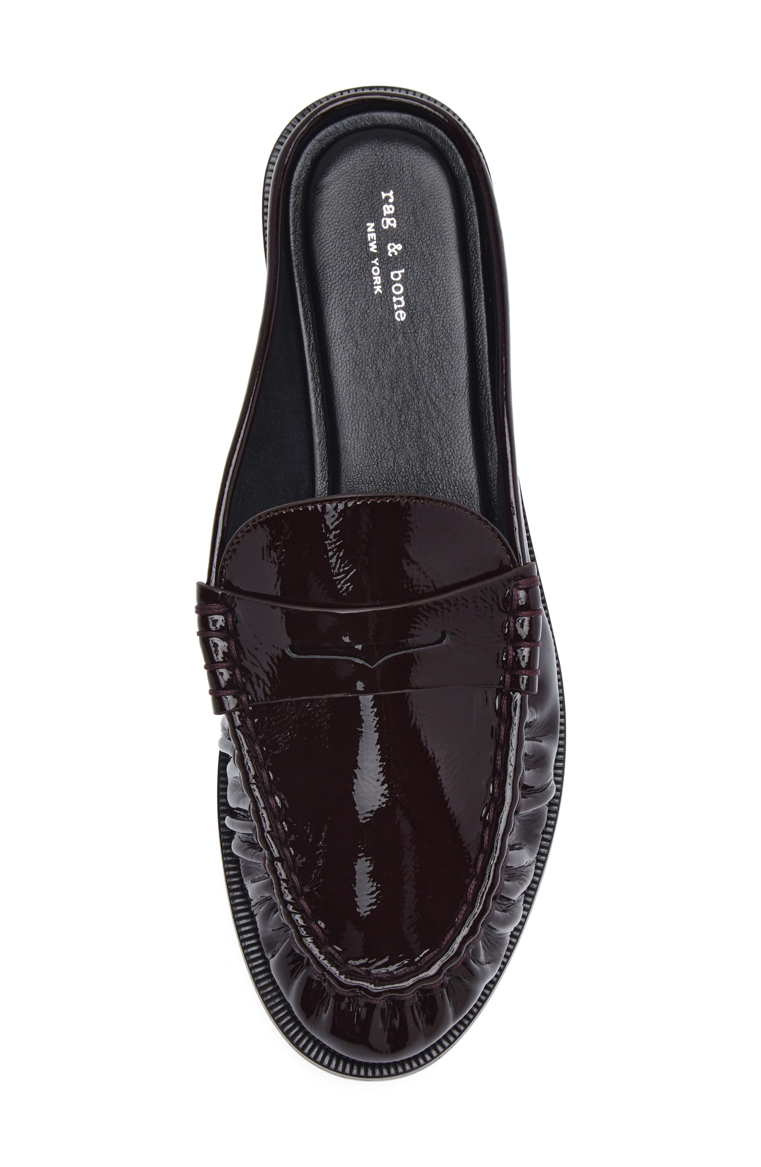 Lexi Flat Mule, Alternate, color, MORELLO PATENT