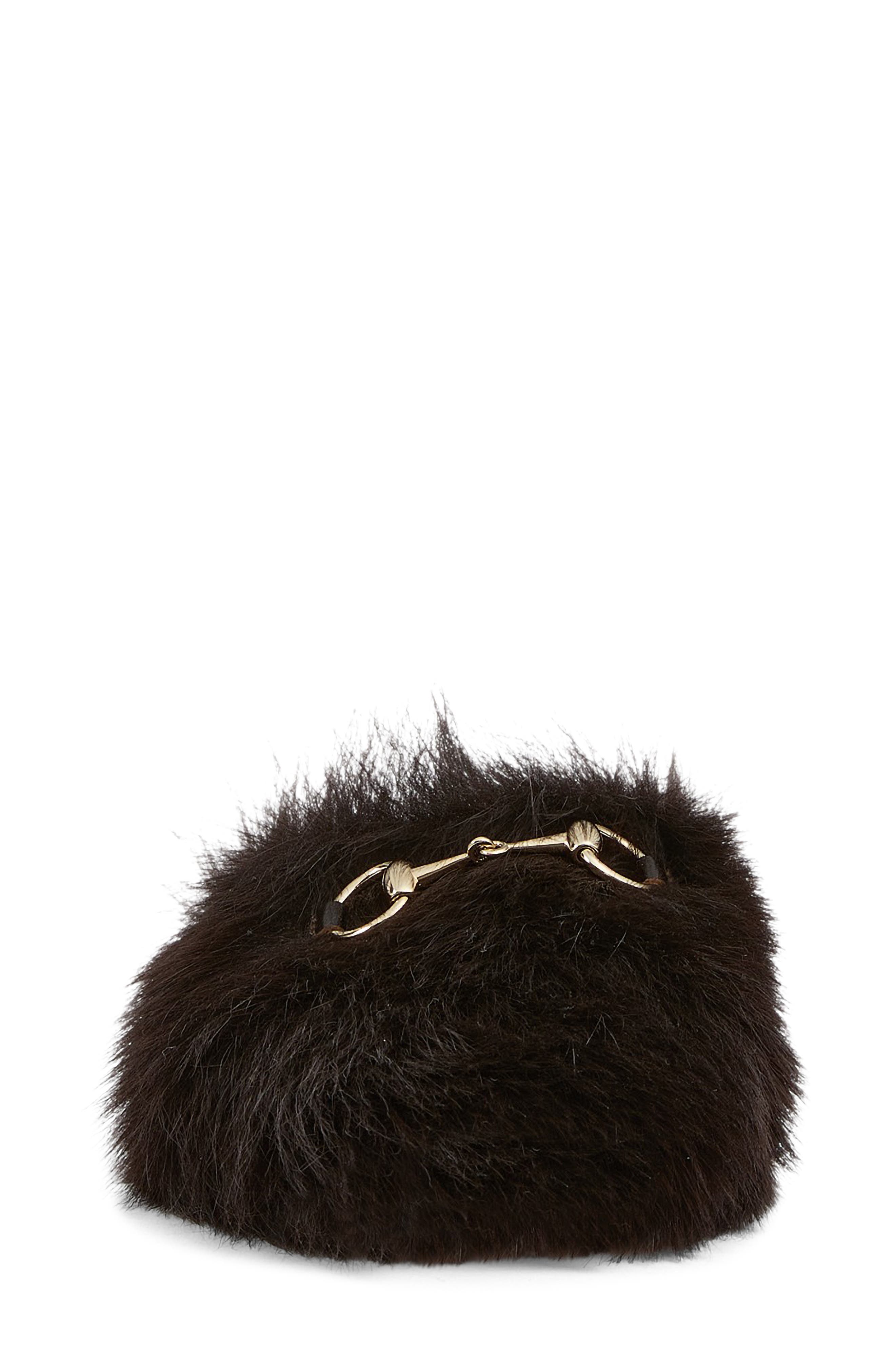 Gucci Annette Genuine Shearling Mule, Alternate, color, Silky Moro