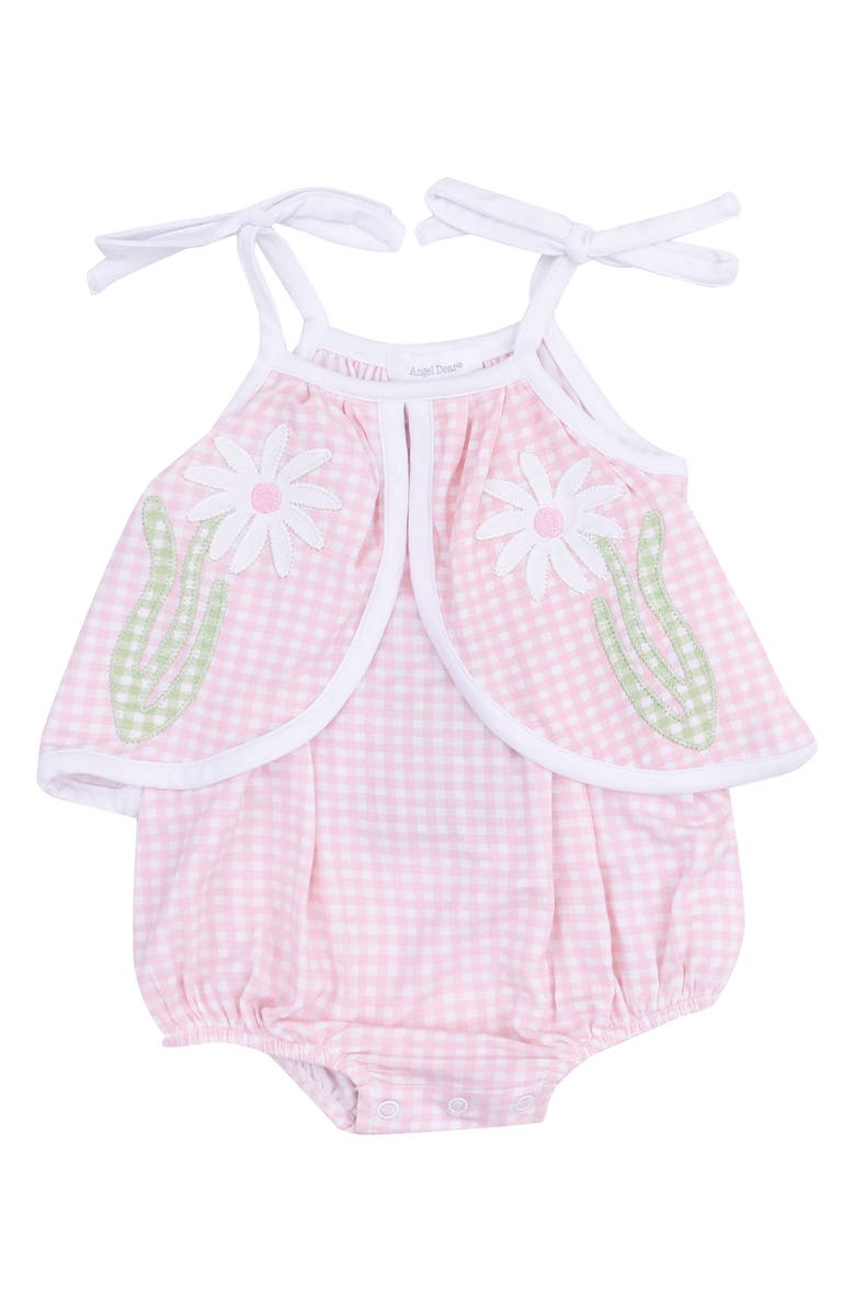 Angel Dear Mini Gingham Bodysuit, Main, color, 