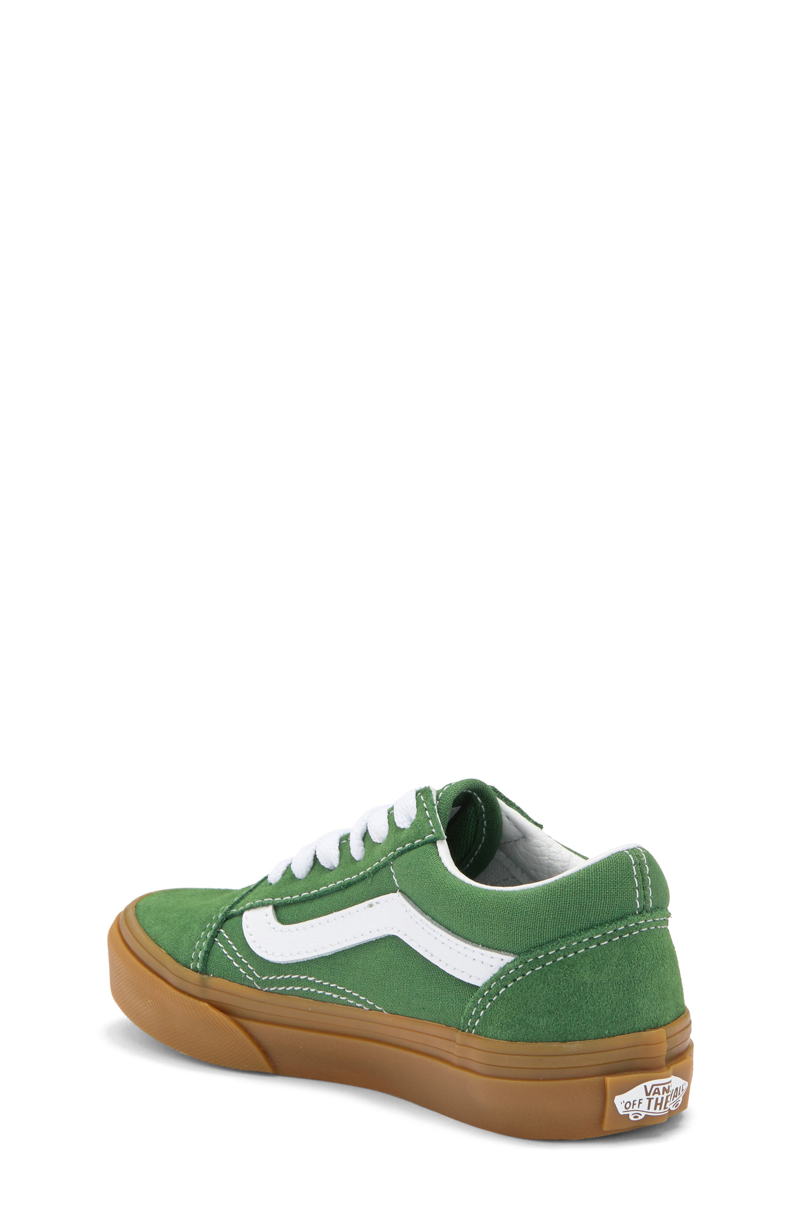 Vans Kids' Old Skool V Sneaker, Alternate, color, Bright Gum Green