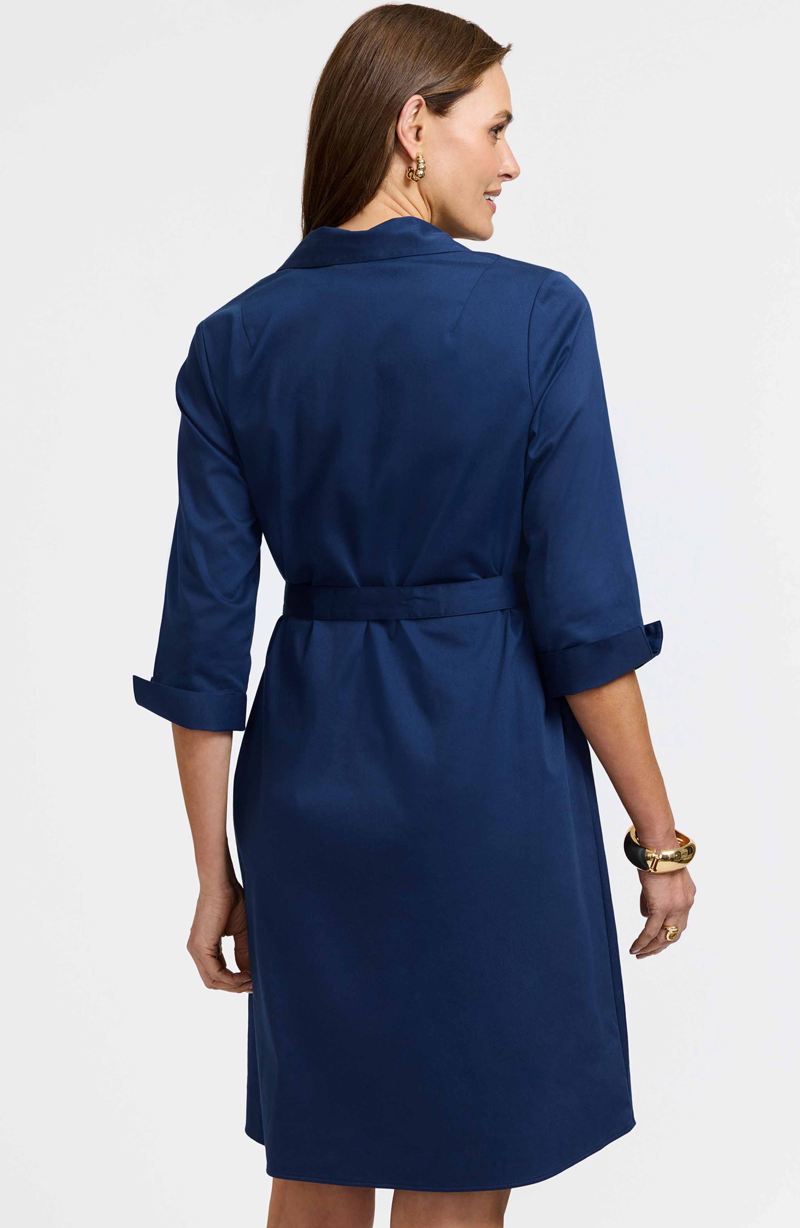 Agnes Belted Cotton Blend Shirtdress - image 2