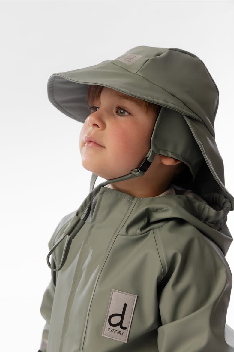 Wide Brim Chin Strap Rain Hat, Alternate, color, Sage Green