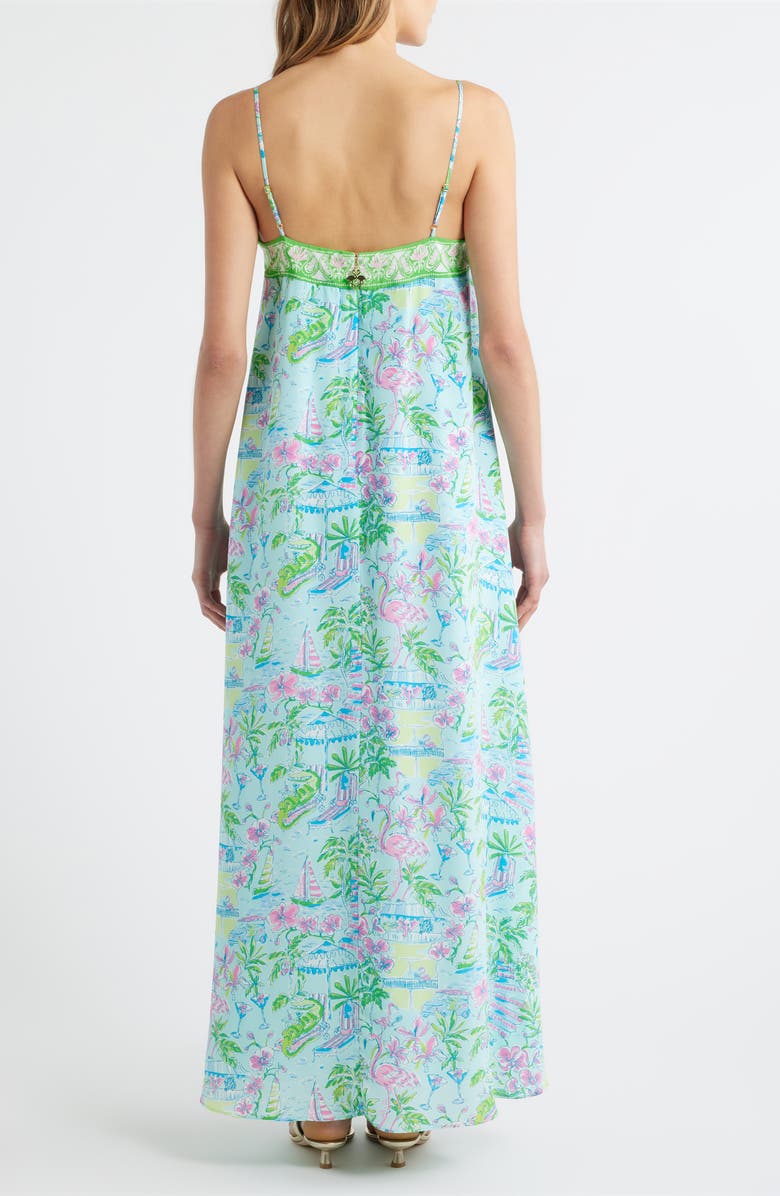 Lilly Pulitzer<sup>®</sup> Amalfi Silk Sundress, Alternate, color, Pond Blue