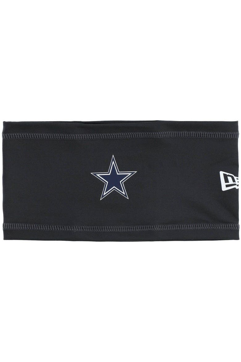 Men's New Era Graphite Dallas Cowboys 2021 NFL Training Camp COOLERA Official Headband, Main, color, Graphite