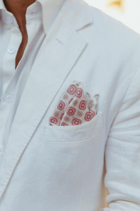 Italo - Double Sided Silk Pocket Square for Men