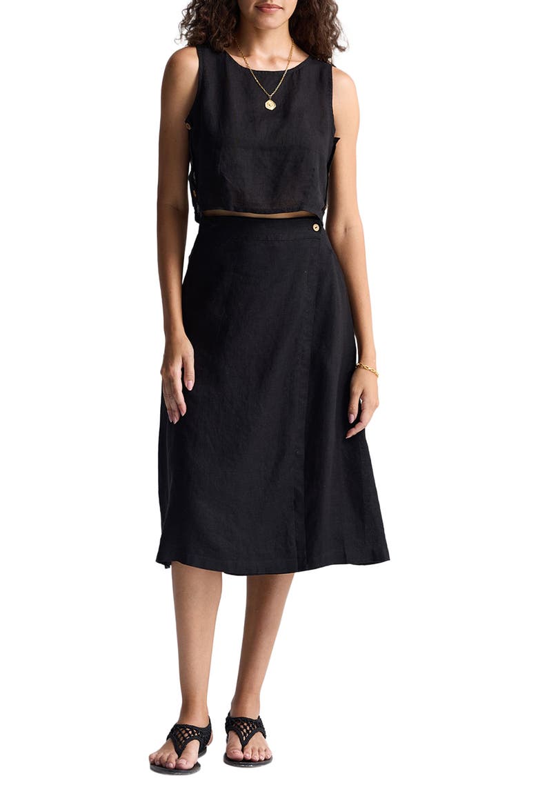 Boxy Crop Top, Main, color, Black
