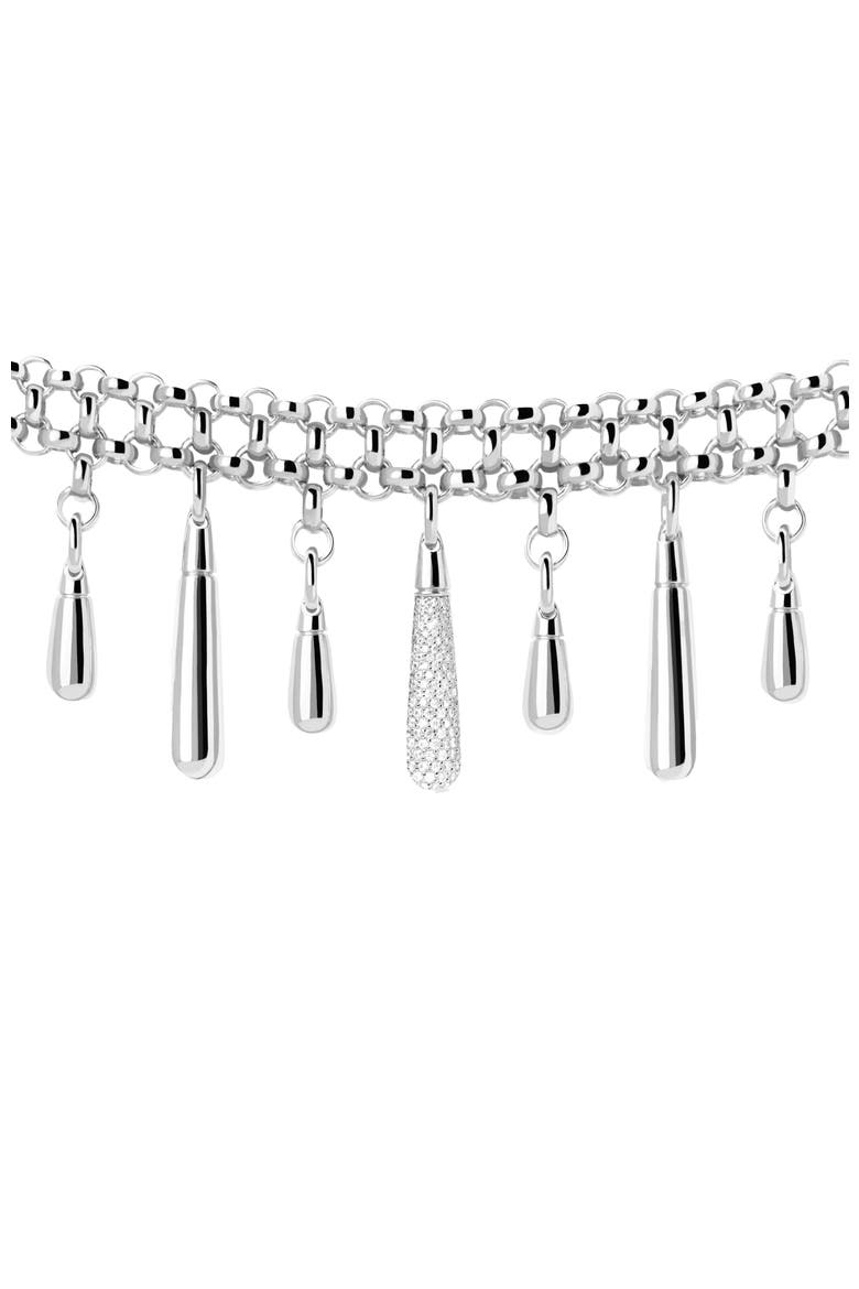 Jelly Choker Necklace, Alternate, color, Silver
