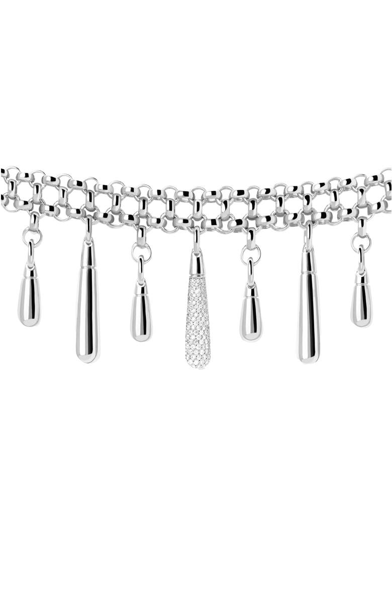 PDPAOLA Jelly Choker Necklace, Alternate, color, Silver