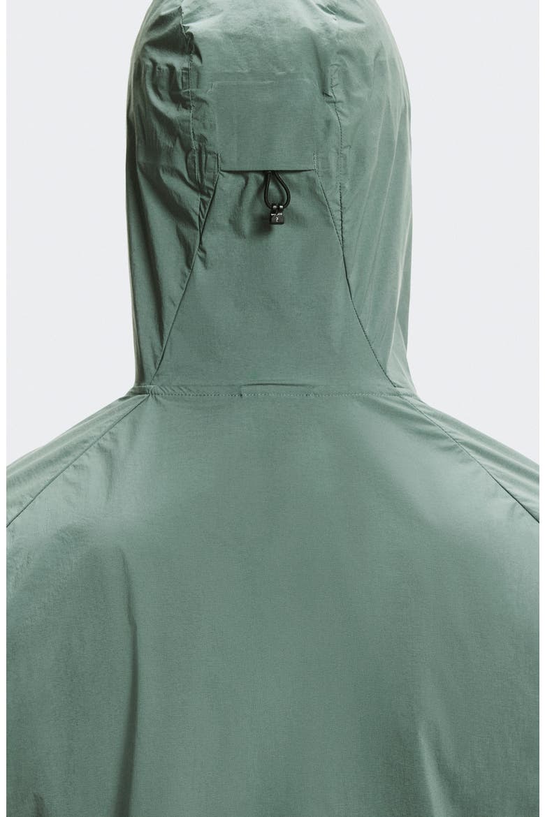 Core Hooded Packable Running Jacket, Alternate, color, OLIVE/ ROCK