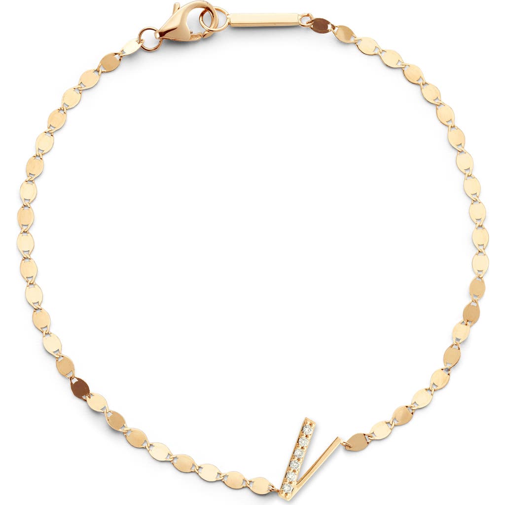 Lana Jewelry Get Personal Diamond Initial Charm Bracelet