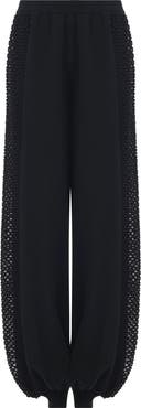 Leem Mesh Detail Knit Trousers