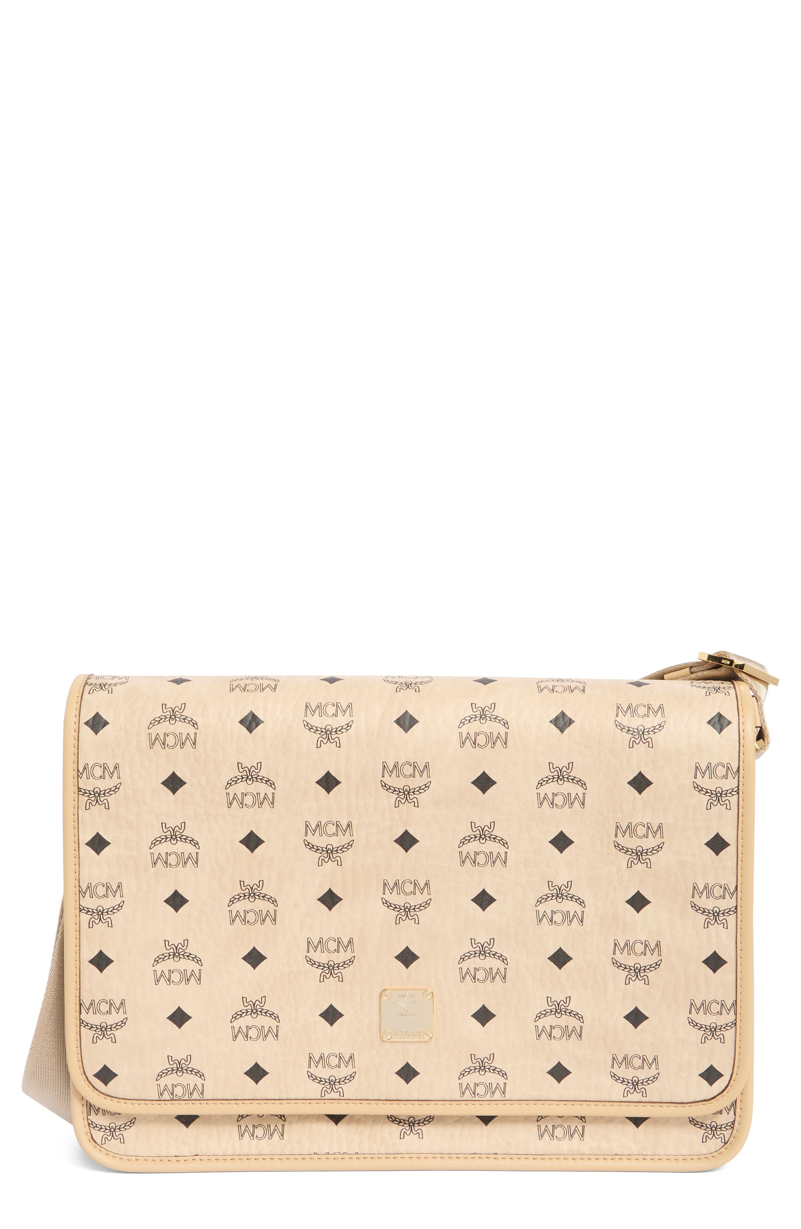 MCM Aren Messenger Bag, Main, color, 