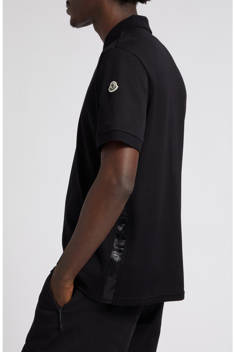 Cotton Piqué Polo, Alternate, color, BLACK