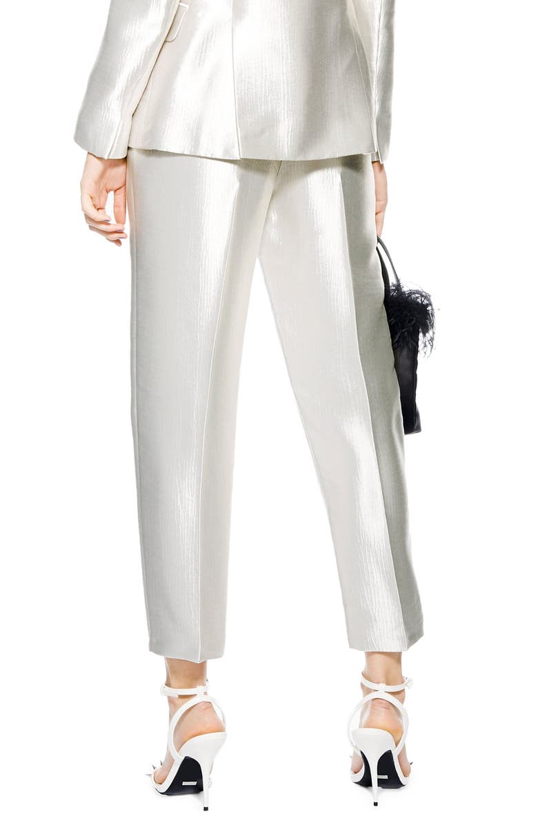 Topshop Clean Peg Satin Trousers, Alternate, color, 