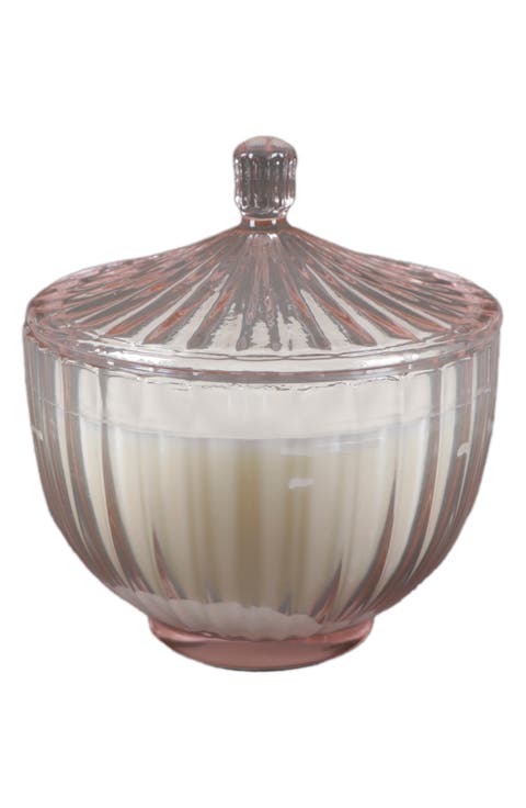 Ribbed Glass Apothecary Candle