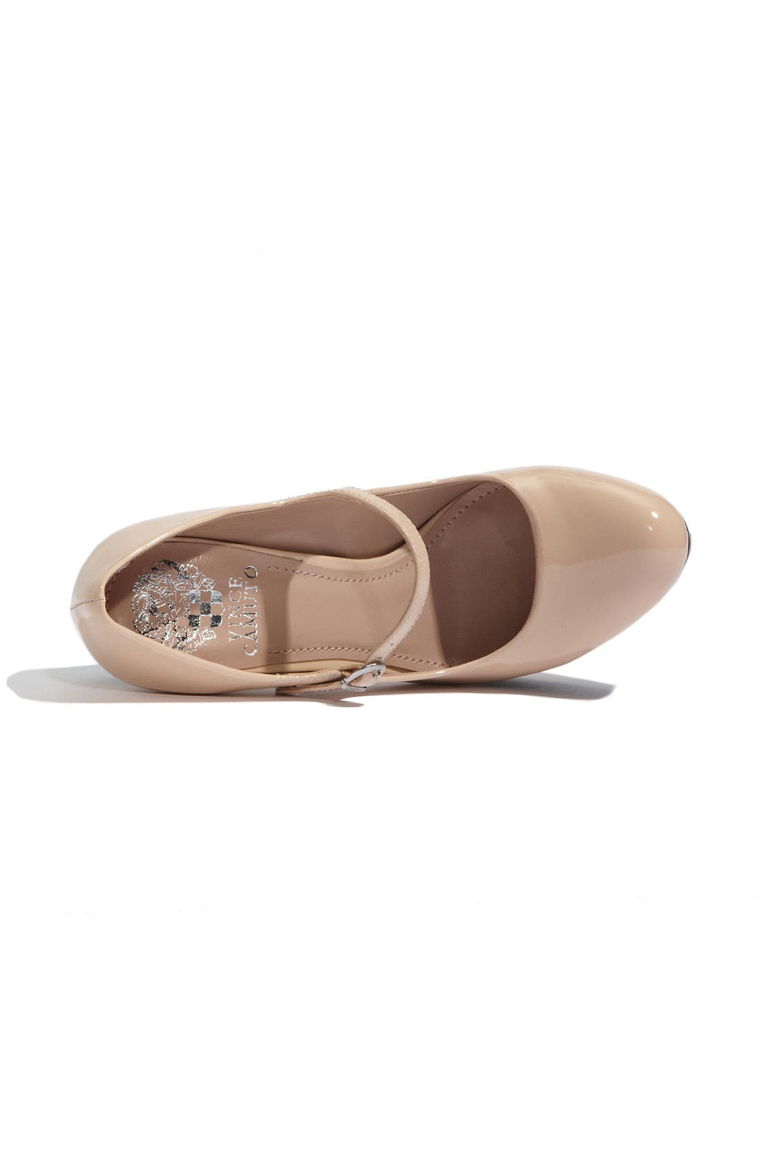'Jasper' Mary Jane Pump, Alternate, color, BEIGE/ BLACK