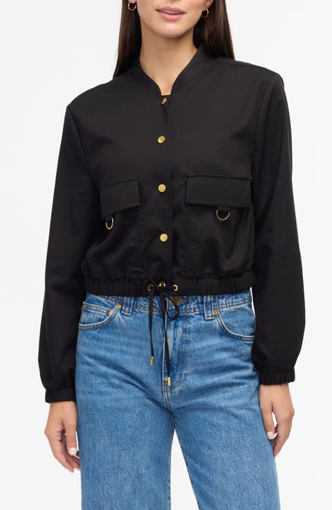 Cropped Bomber Jacket