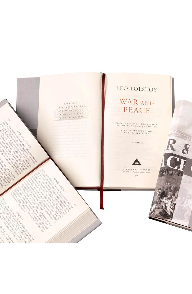 Juniper Books War and Peace Book Set, Alternate, color, Neutral