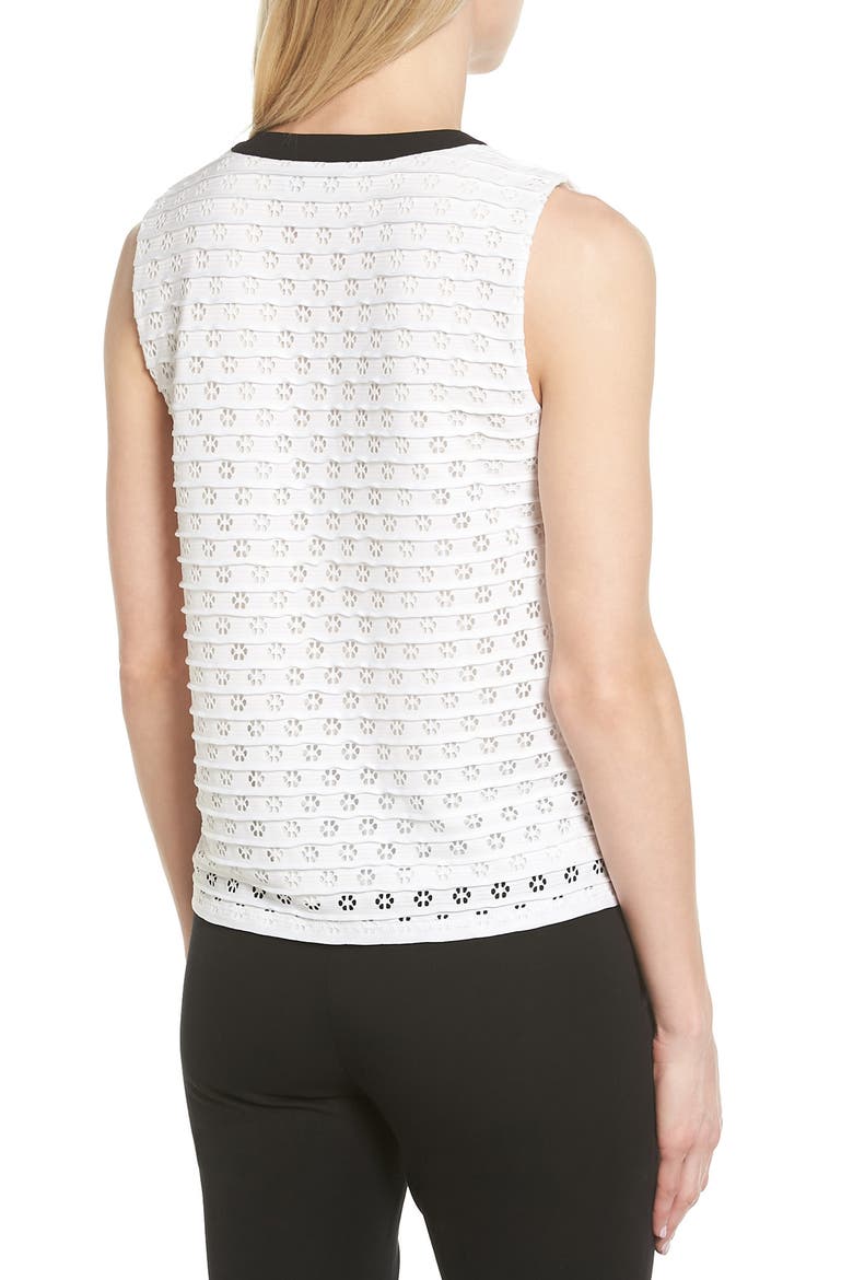 Bow Front Jacquard Knit Top, Alternate, color, NEW IVORY