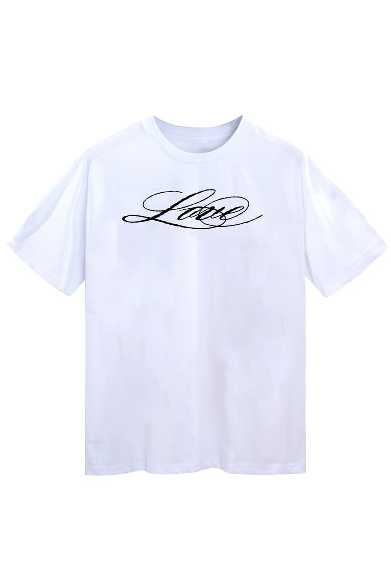 Love Tee, Main, color, White