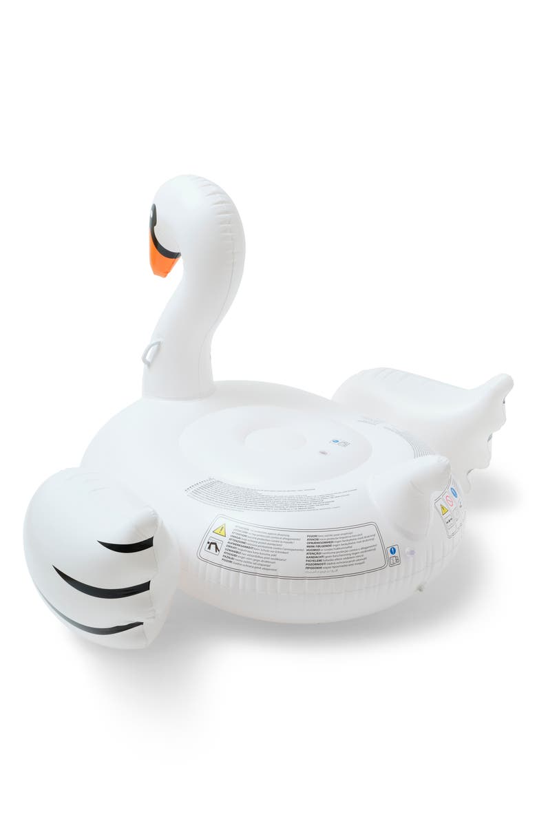 Sunnylife The Resort Luxe Inflatable Swan Pool Float, Alternate, color,