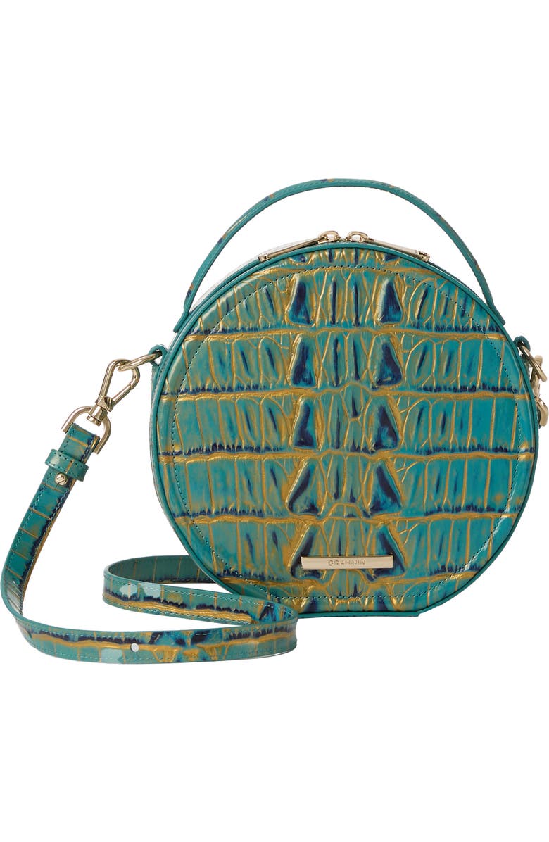 Brahmin Lane Croc Embossed Leather Crossbody Bag, Main, color,