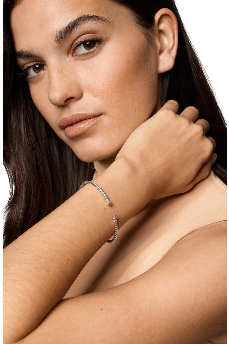 Micro Cable Flex Bracelet, Alternate, color, PINK TOURMALINE